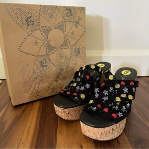 BNIB Free People FP Collection Lisbon Platform Mules